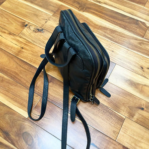 Margot Black Leather Backpack (CTMP)