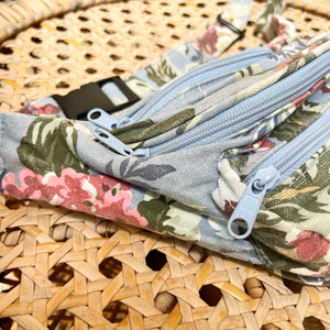 Blue Country Floral Fanny Pack