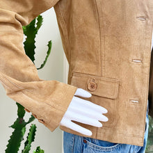 Load image into Gallery viewer, Le Chateau Tan Suede Jacket
