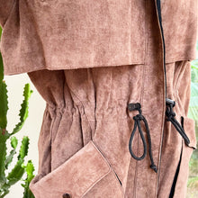 Load image into Gallery viewer, A.D.A. Suede Drawstring Coat
