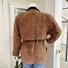Load image into Gallery viewer, A.D.A. Suede Drawstring Coat

