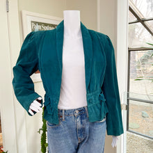 Load image into Gallery viewer, Club Pelle Teal Suede Jacket
