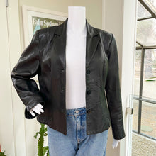 Load image into Gallery viewer, Danier Black Leather Jacket
