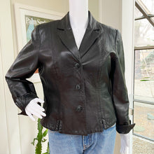 Load image into Gallery viewer, Danier Black Leather Jacket
