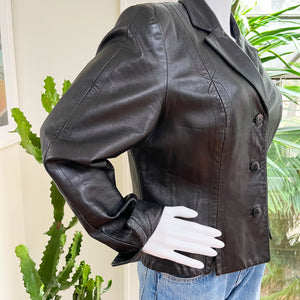 Danier Black Leather Jacket