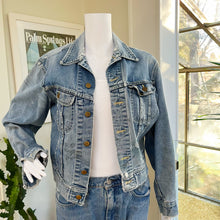 Load image into Gallery viewer, Lee 70&#39;s Distressed Jean Jacket
