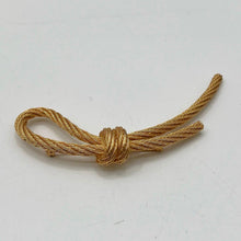 Load image into Gallery viewer, Christian Dior Gold Rope Brooch
