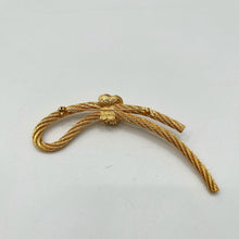 Load image into Gallery viewer, Christian Dior Gold Rope Brooch
