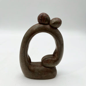 Soapstone Carving Mother&Child