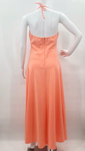Load image into Gallery viewer, Love Me Peach Lace Halter Dress W Jacket
