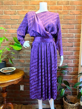 Load image into Gallery viewer, Wayne Clark Eggplant Silk Dress
