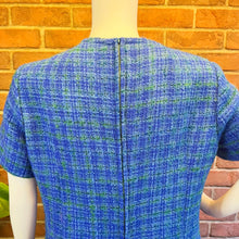 Load image into Gallery viewer, Blue Check Tweed Dress
