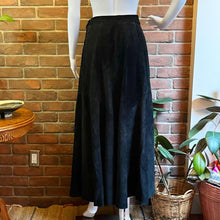 Load image into Gallery viewer, Danier Full Black Suede maxi Skirt
