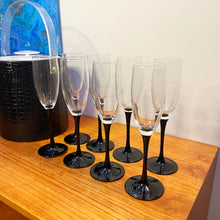 Load image into Gallery viewer, Luminarc Black Crystal Flutes - 8
