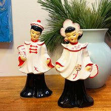 Load image into Gallery viewer, MCM Asian Figurine Vases - Set
