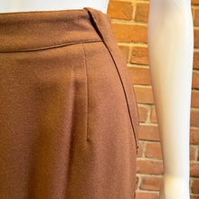 Load image into Gallery viewer, Simon Chang Brown Wool Pencil Skirt
