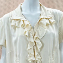 Load image into Gallery viewer, Talbots Silk Ruffle Blouse
