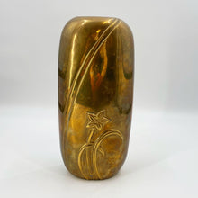 Load image into Gallery viewer, Tall Brass Lily Vase
