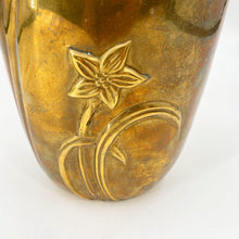 Load image into Gallery viewer, Tall Brass Lily Vase
