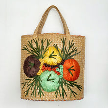 Load image into Gallery viewer, Weaved Floral Tote

