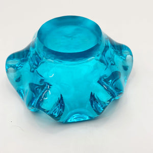 Blue Glass Dish