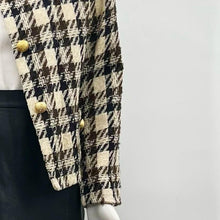Load image into Gallery viewer, Devonshire Cream Houndstooth Skirt Suit
